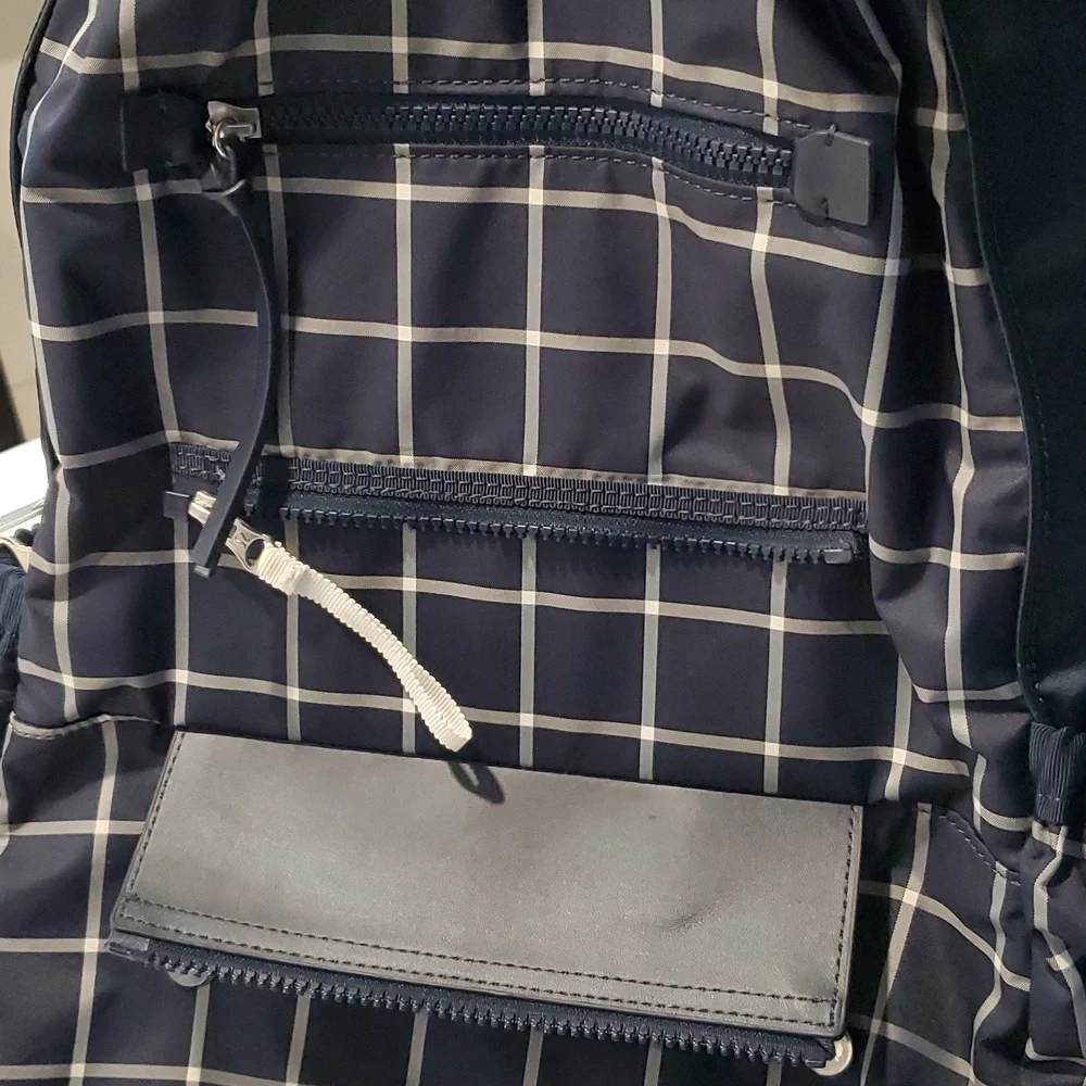 Lululemon Back to Class Backpack In Pacfic Check Inkwell Ghost